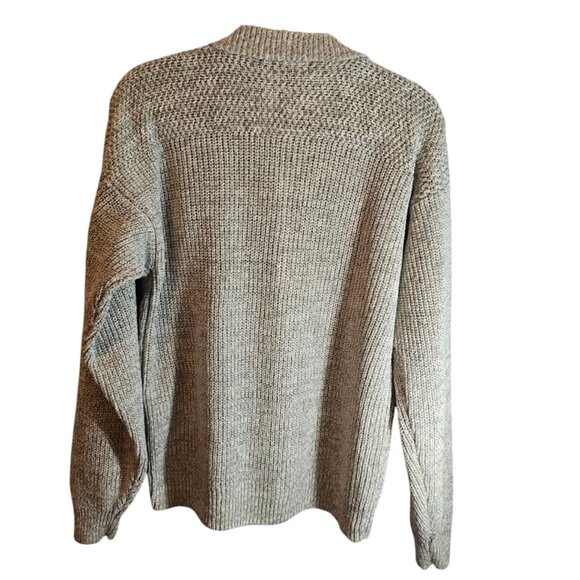 THE ORIGINAL GRAPHITE JEANSWEAR SIZE MEDIUM RAMIE COTTON SWEATER HEATHER GRAY - Picture 6 of 9